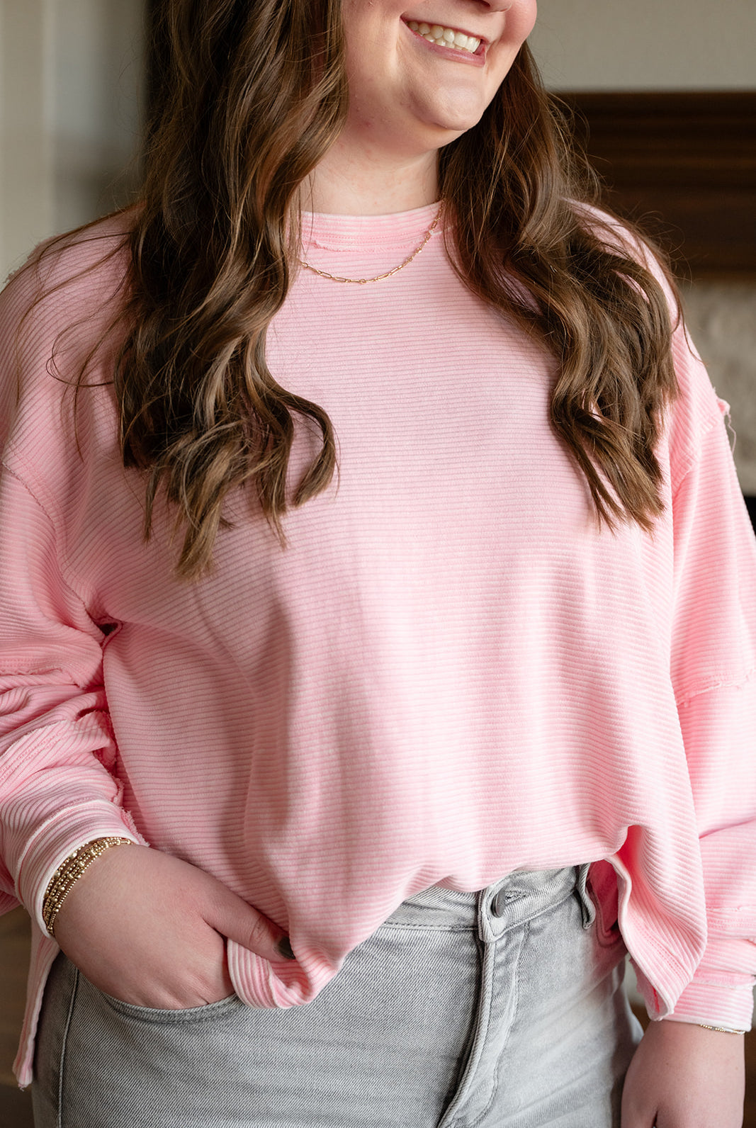 The Keona Top-Long Sleeves-Podos Boutique, a Women's Fashion Boutique Located in Calera, AL