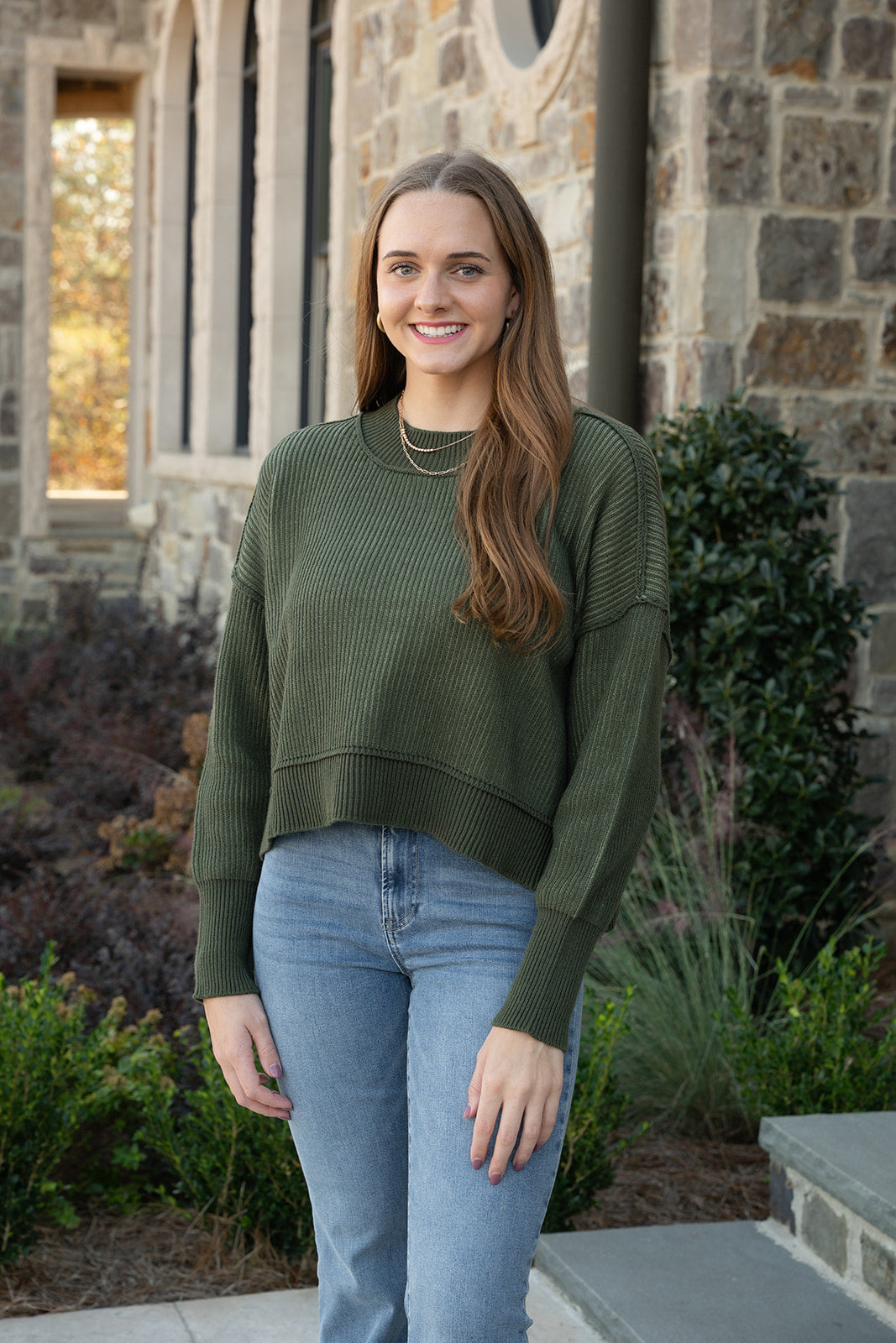 The Perfect Two Tone Sweater-Sweaters-Podos Boutique, a Women's Fashion Boutique Located in Calera, AL