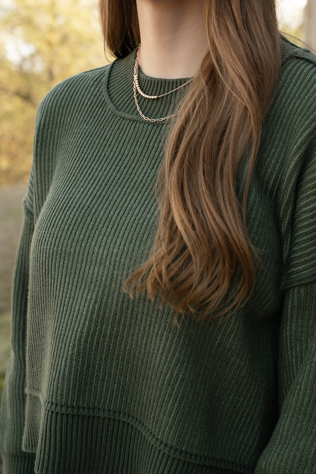 The Perfect Two Tone Sweater-Sweaters-Podos Boutique, a Women's Fashion Boutique Located in Calera, AL