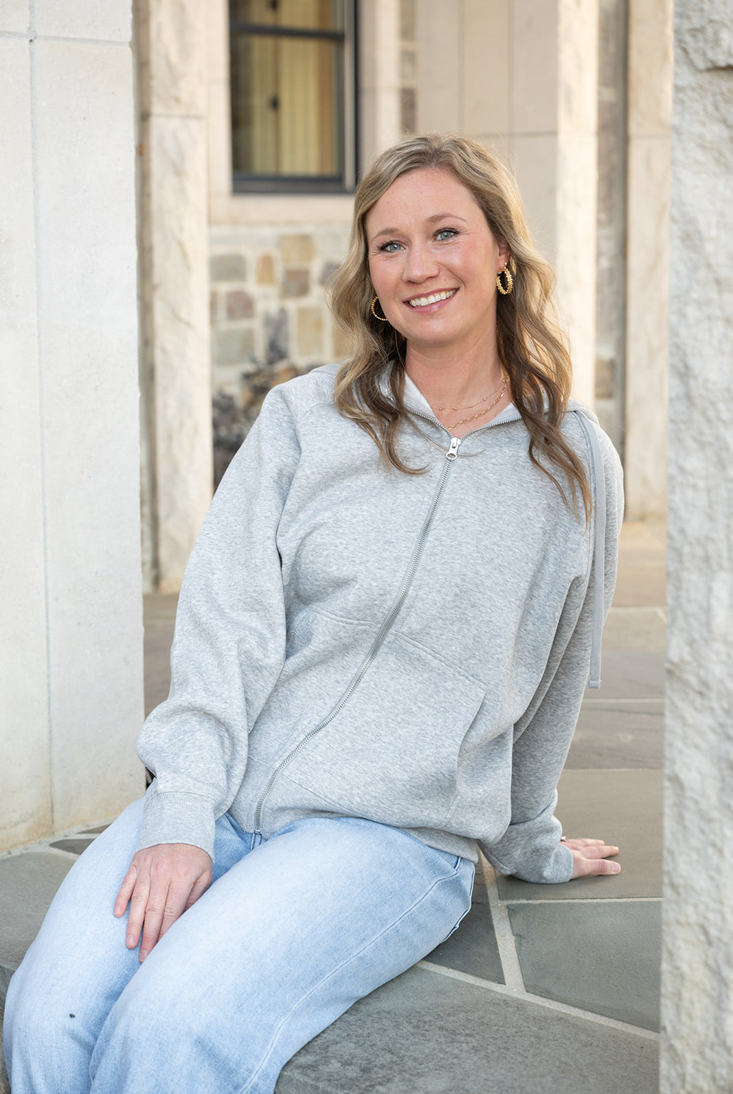 Rae Mode French Terry Hoodie-Hoodies-Podos Boutique, a Women's Fashion Boutique Located in Calera, AL