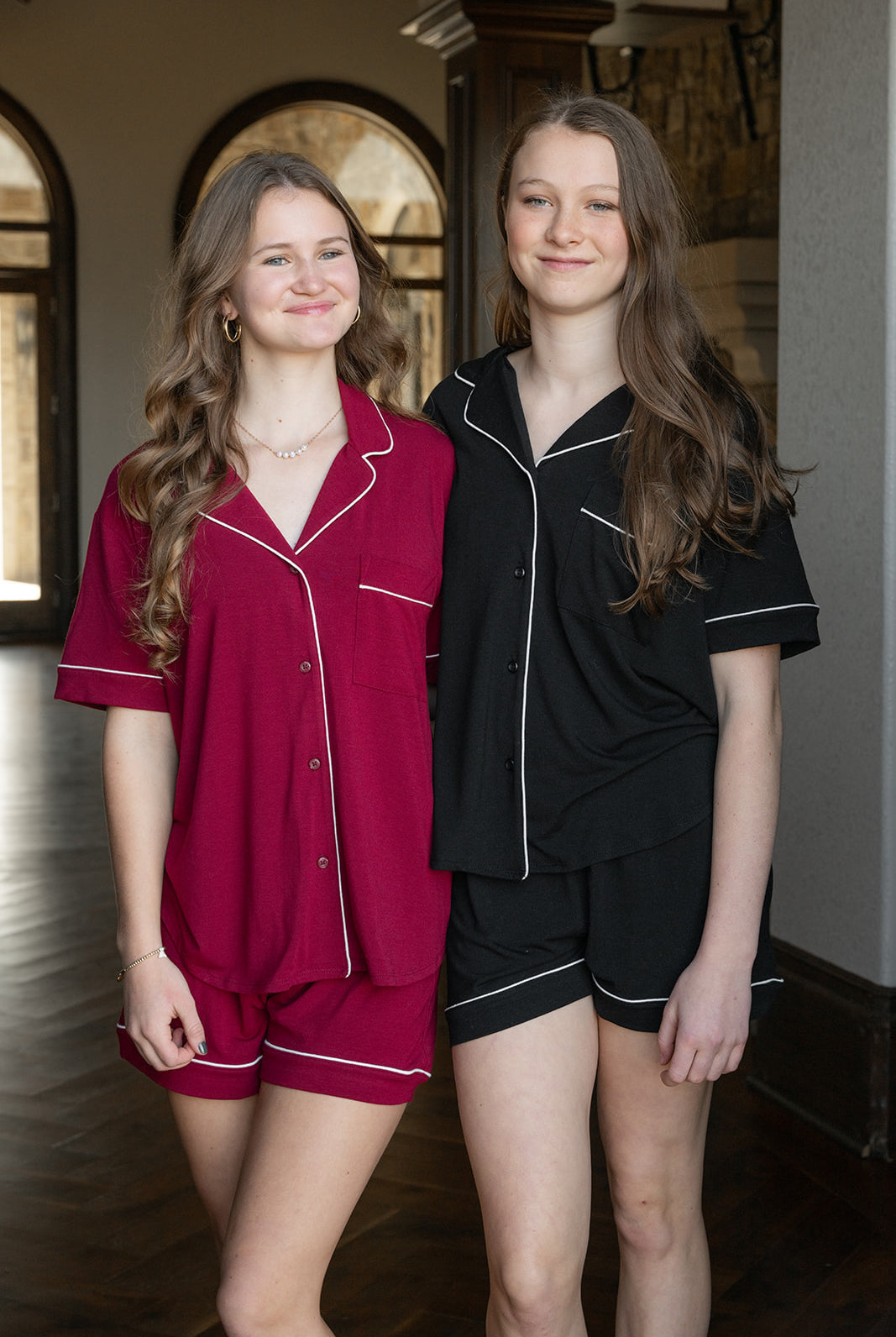 Classic Short Pajama Set-Lounge Wear-Podos Boutique, a Women's Fashion Boutique Located in Calera, AL