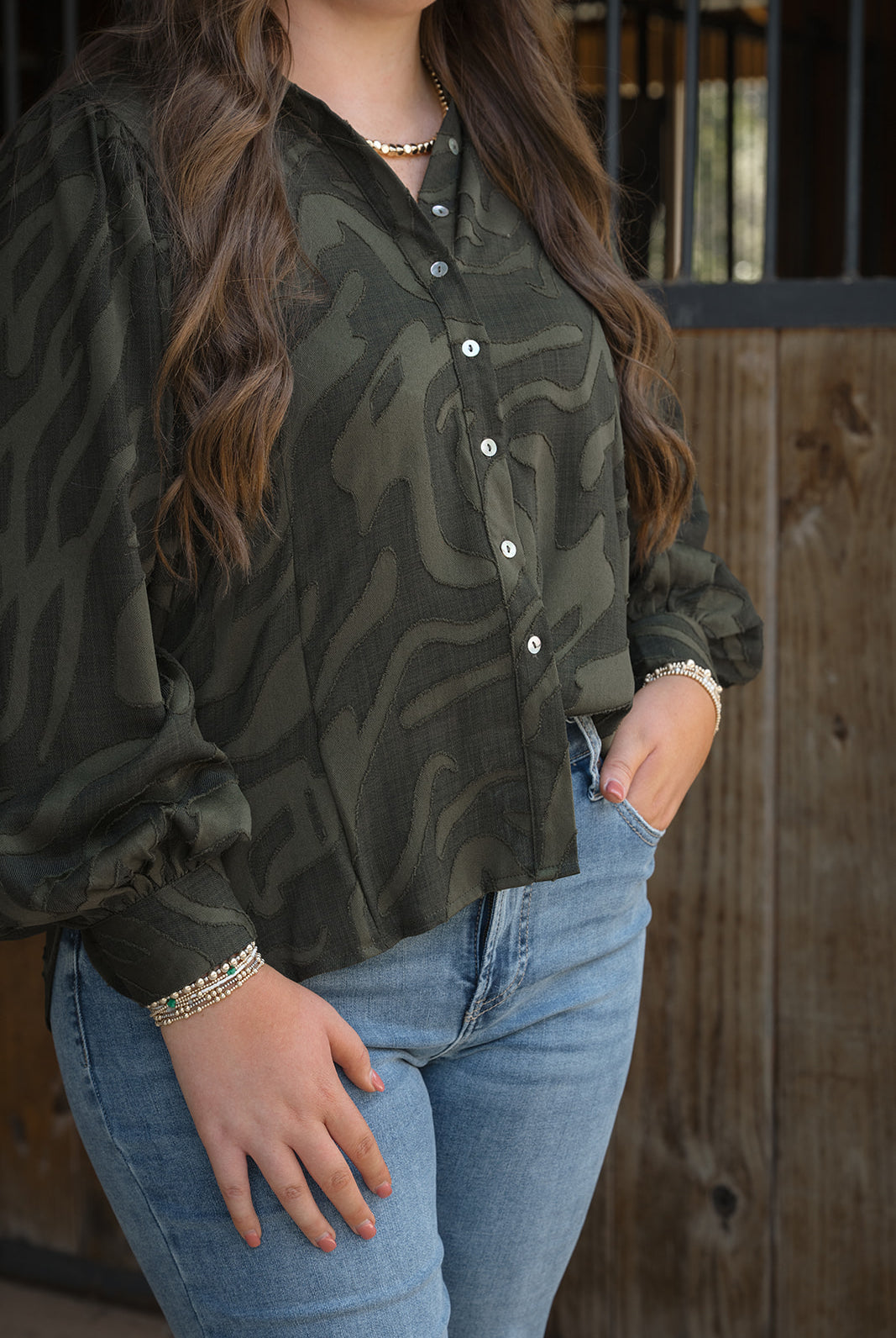 Button Down Perfection Shirt-Fashion Tops-Podos Boutique, a Women's Fashion Boutique Located in Calera, AL
