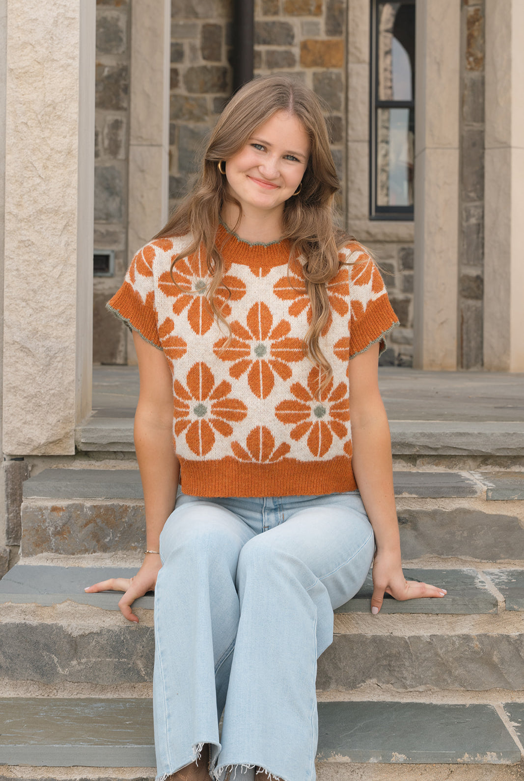 Always Smiling Top-Fashion Tops-Podos Boutique, a Women's Fashion Boutique Located in Calera, AL