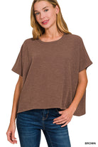 Comfy Slub Tee-Fashion Tops-Podos Boutique, a Women's Fashion Boutique Located in Calera, AL