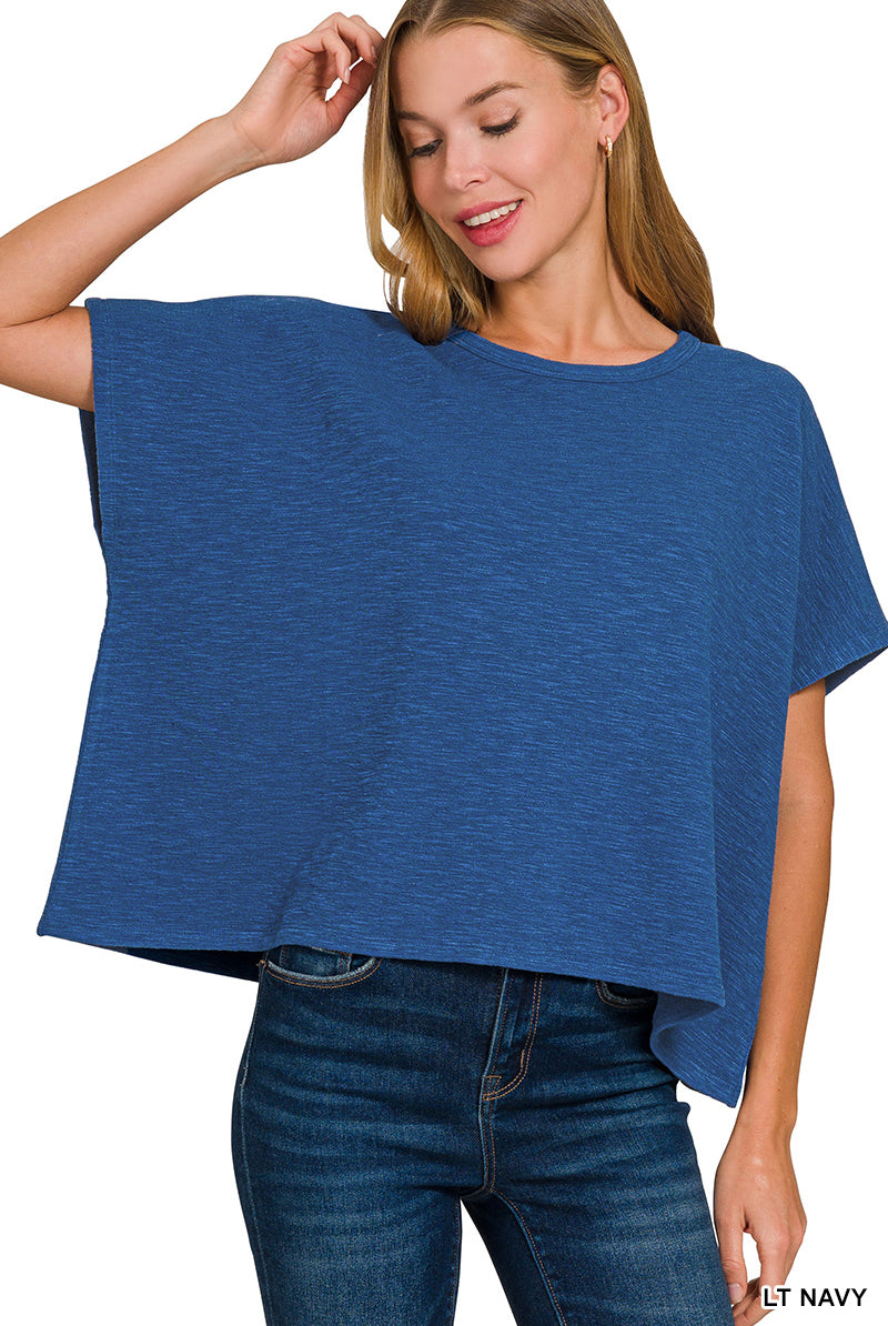 Comfy Slub Tee-Fashion Tops-Podos Boutique, a Women's Fashion Boutique Located in Calera, AL