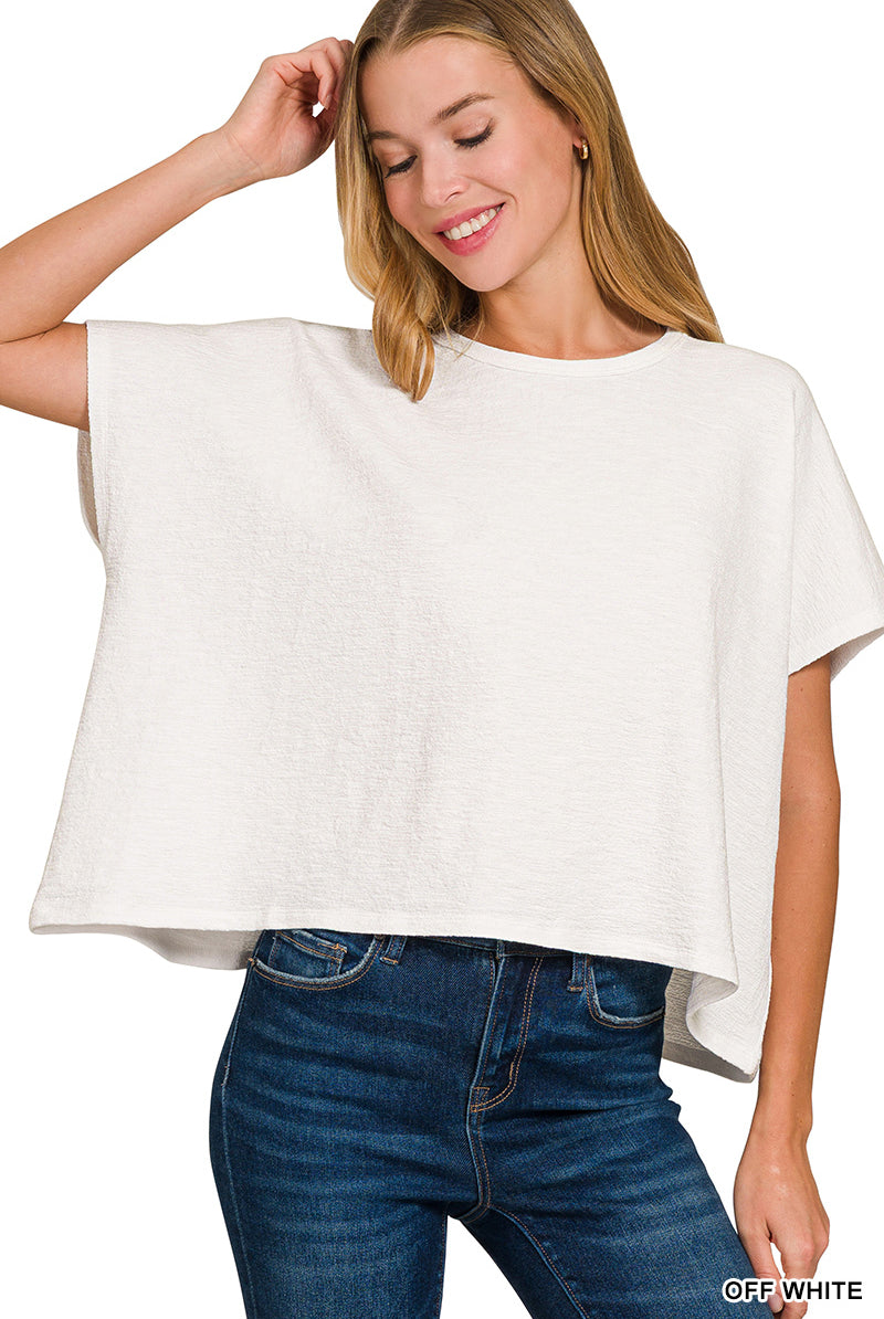 Comfy Slub Tee-Fashion Tops-Podos Boutique, a Women's Fashion Boutique Located in Calera, AL