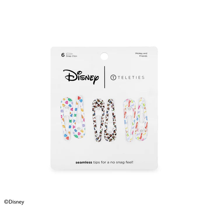 Mickey and Friends Snap Clip (6ct)-Hair Accessories-Podos Boutique, a Women's Fashion Boutique Located in Calera, AL