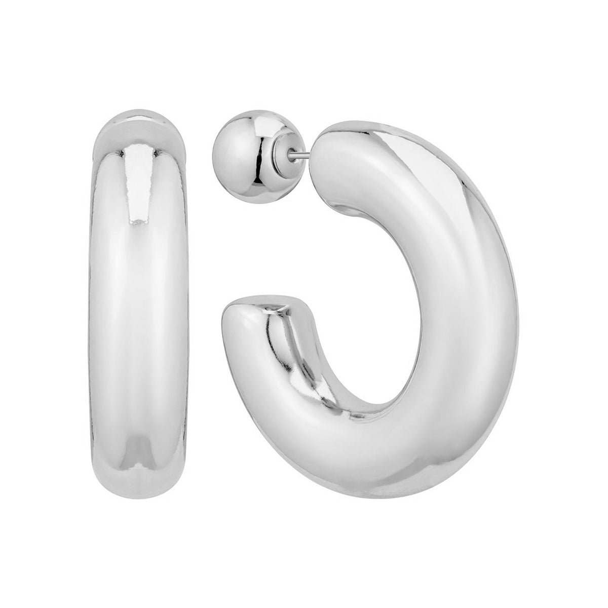 Thick Hoop Studs-Podos Boutique, a Women's Fashion Boutique Located in Calera, AL