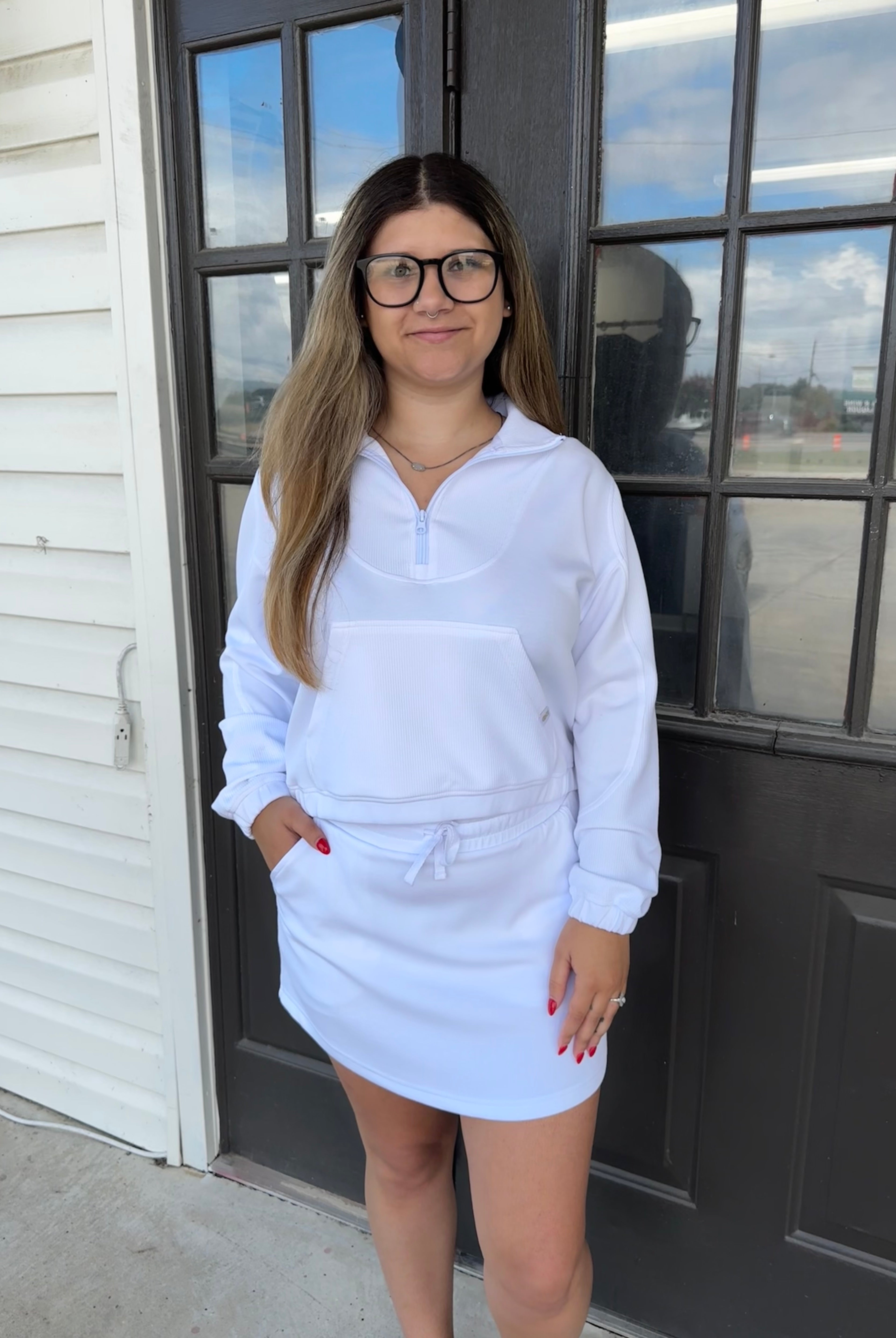 SS QuarterZip Pullover-Pullover-Podos Boutique, a Women's Fashion Boutique Located in Calera, AL