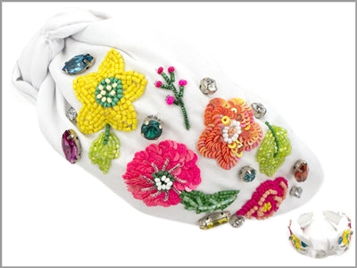 Sequin Floral handband-Podos Boutique, a Women's Fashion Boutique Located in Calera, AL