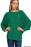 Ribbed Batwing Boatneck Sweater-Sweaters-Podos Boutique, a Women's Fashion Boutique Located in Calera, AL