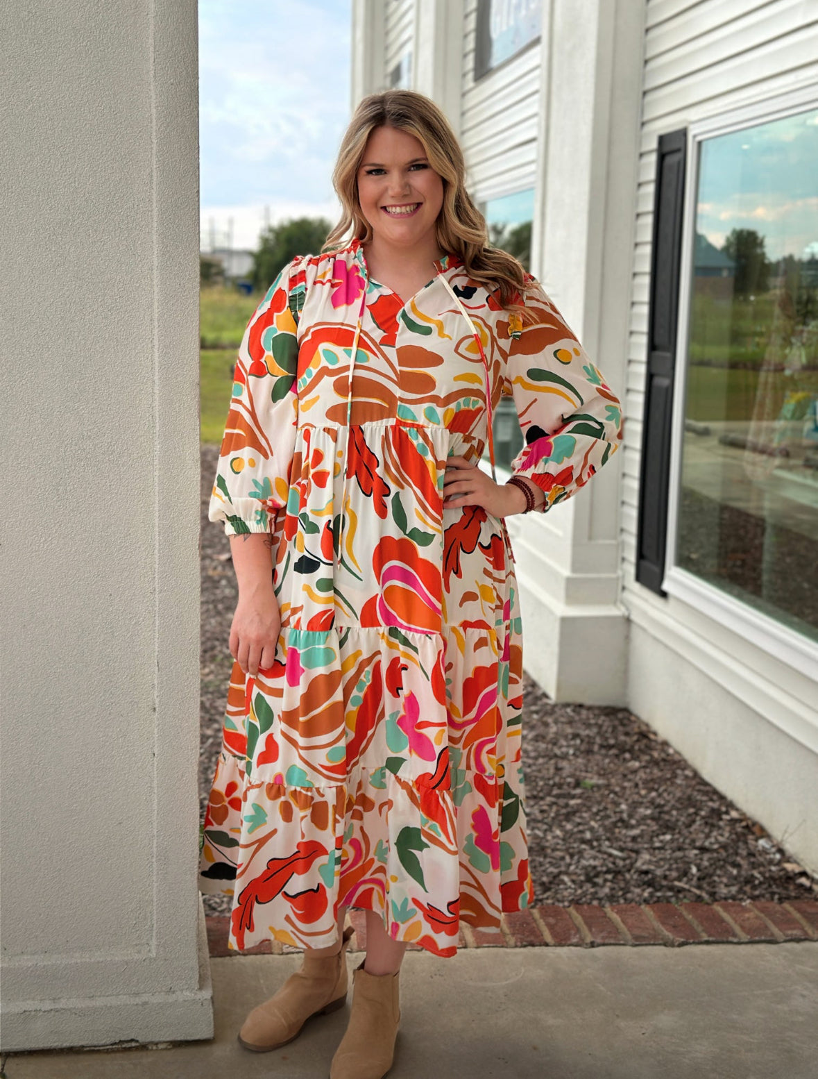 Full of Possibilities Dress-Podos Boutique, a Women's Fashion Boutique Located in Calera, AL