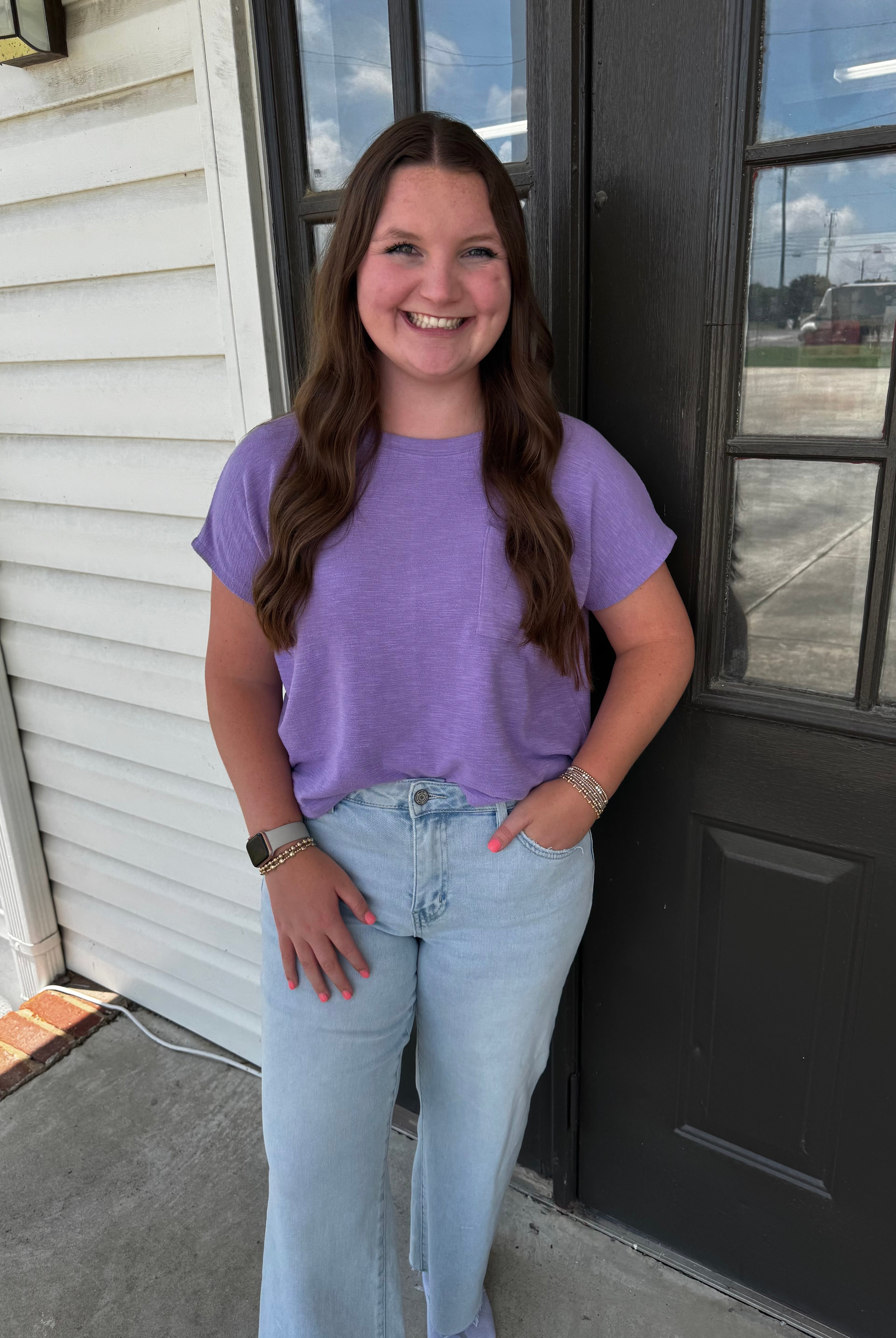 Purple Bliss Top-Fashion Tops-Podos Boutique, a Women's Fashion Boutique Located in Calera, AL