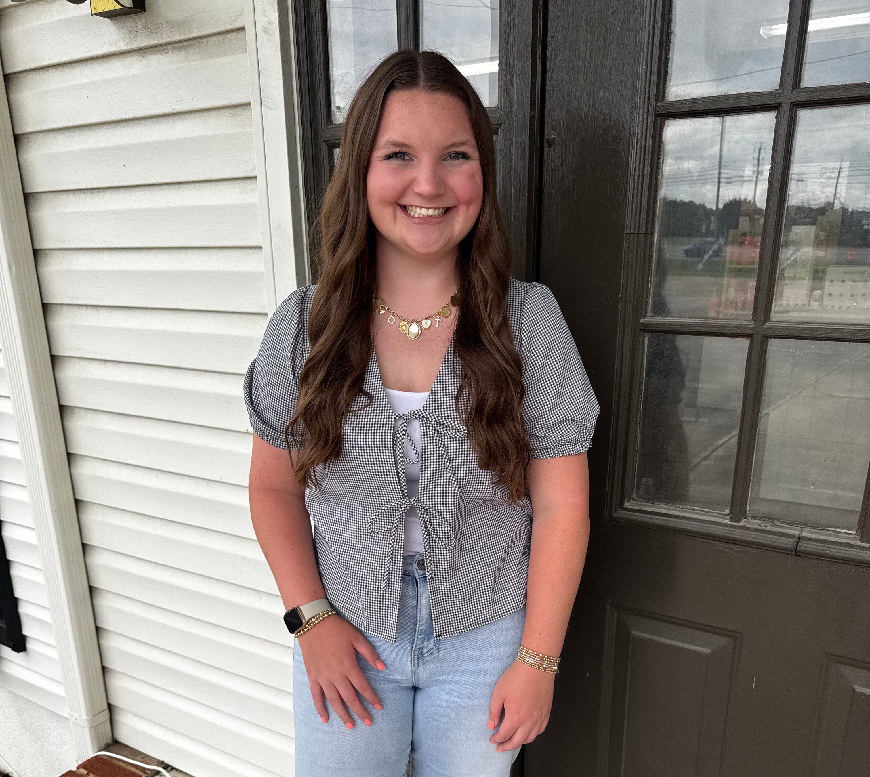 Ivy Blouse-Fashion Tops-Podos Boutique, a Women's Fashion Boutique Located in Calera, AL