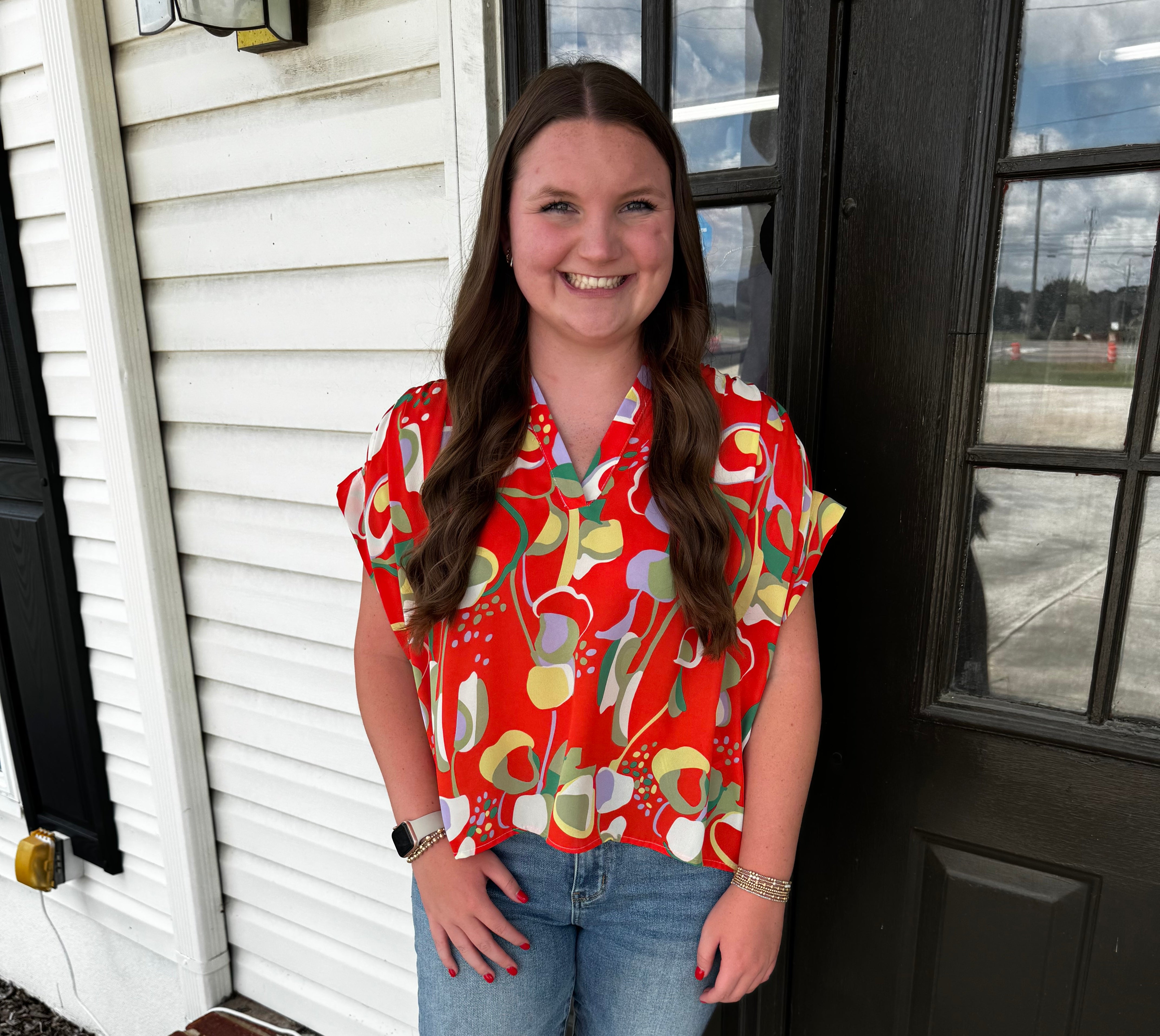 Falling For You Top-Fashion Tops-Podos Boutique, a Women's Fashion Boutique Located in Calera, AL