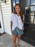 New Favorite Shorts-Shorts-Podos Boutique, a Women's Fashion Boutique Located in Calera, AL