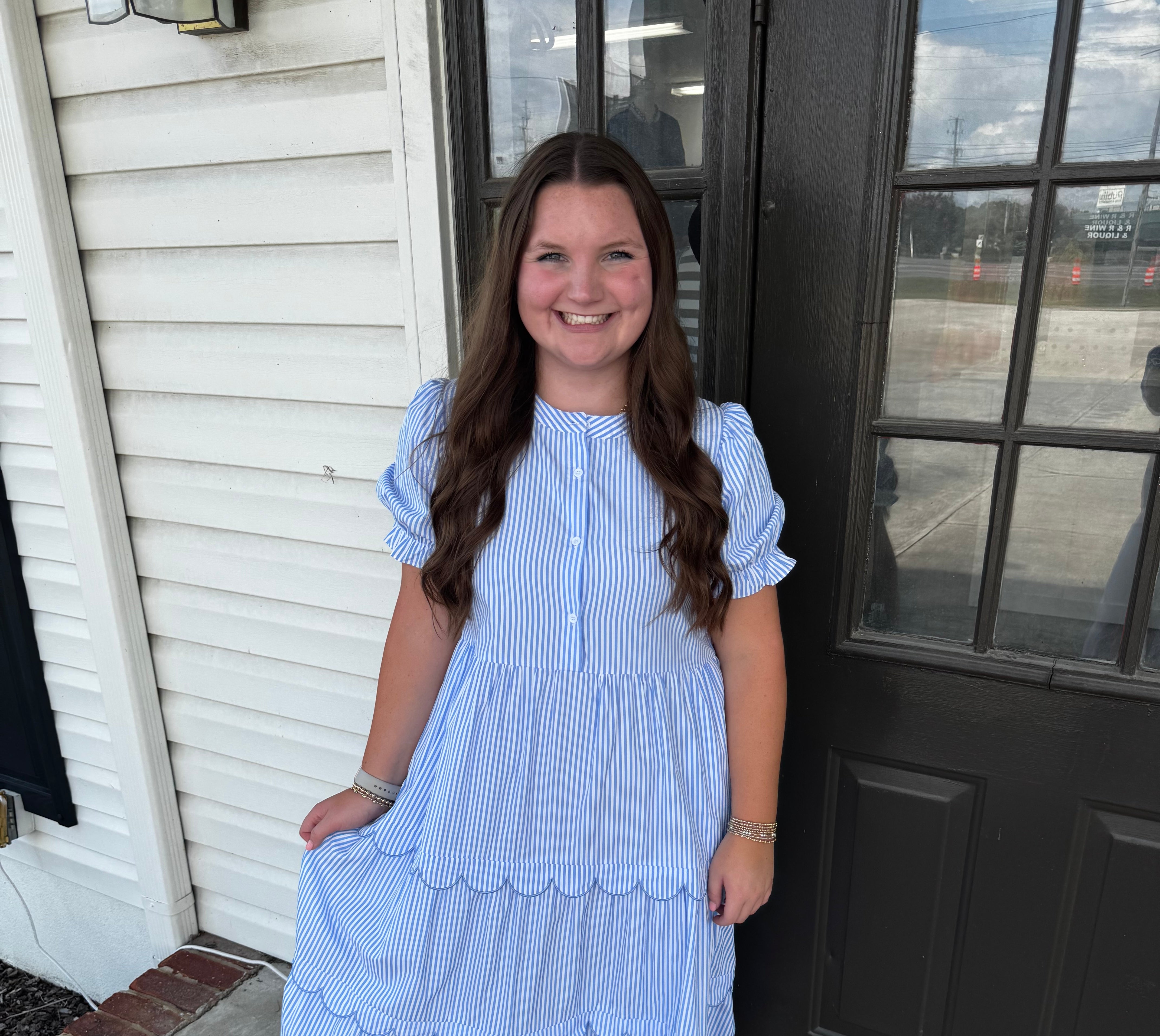 Sky's The Limit Dress-Midi Dresses-Podos Boutique, a Women's Fashion Boutique Located in Calera, AL
