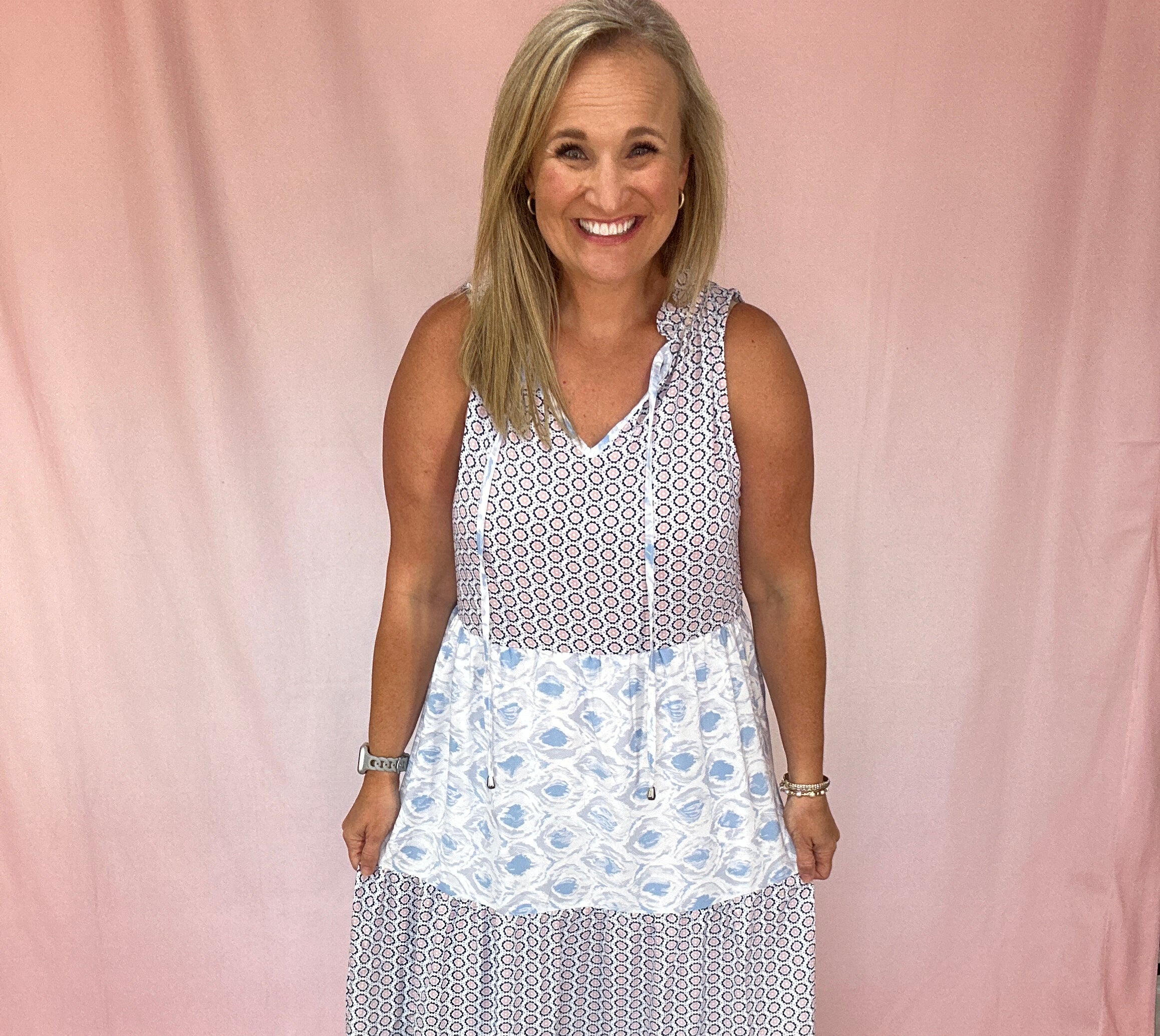 Pieced Together Dress-Podos Boutique, a Women's Fashion Boutique Located in Calera, AL