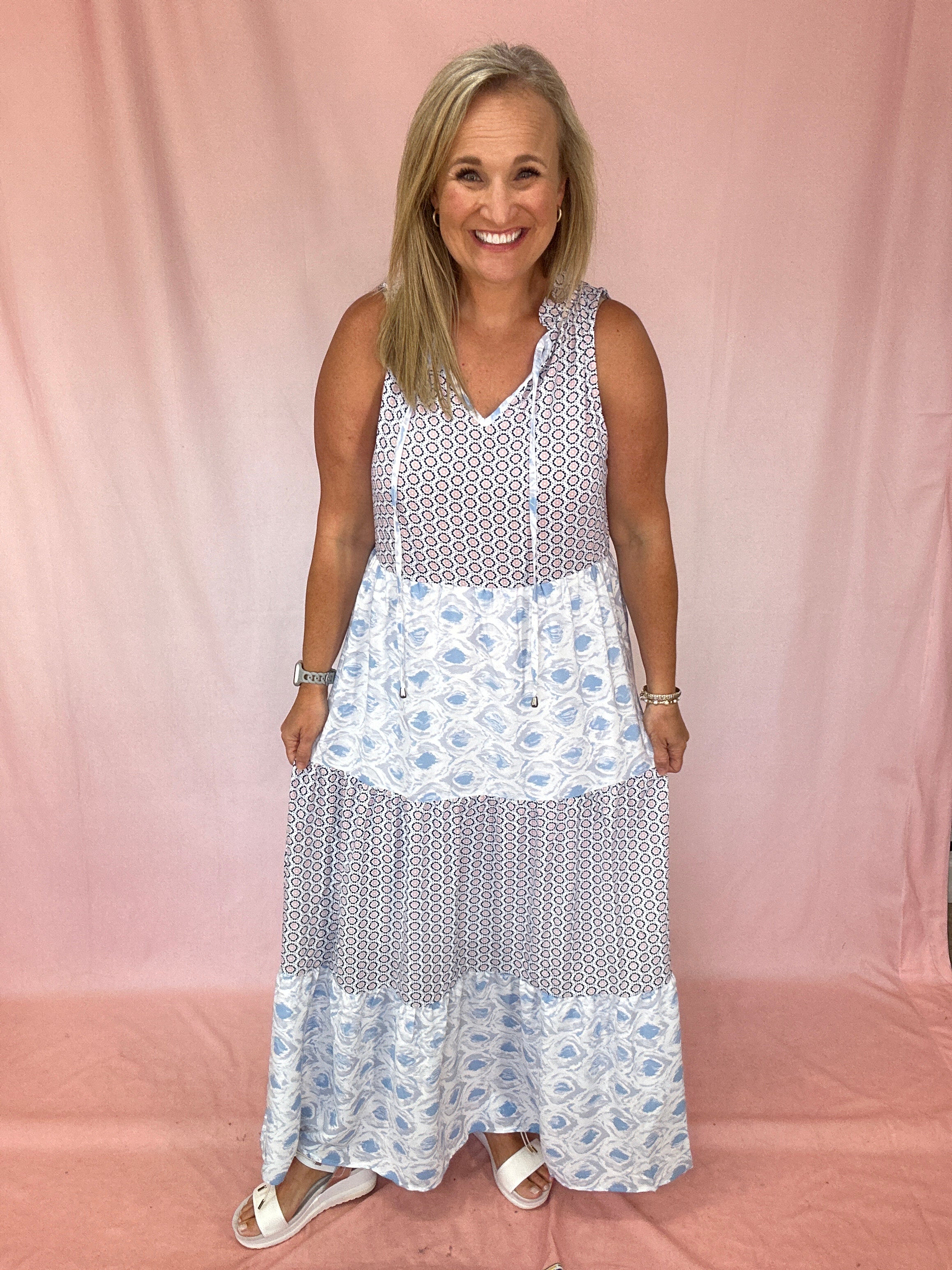 Pieced Together Dress-Podos Boutique, a Women's Fashion Boutique Located in Calera, AL