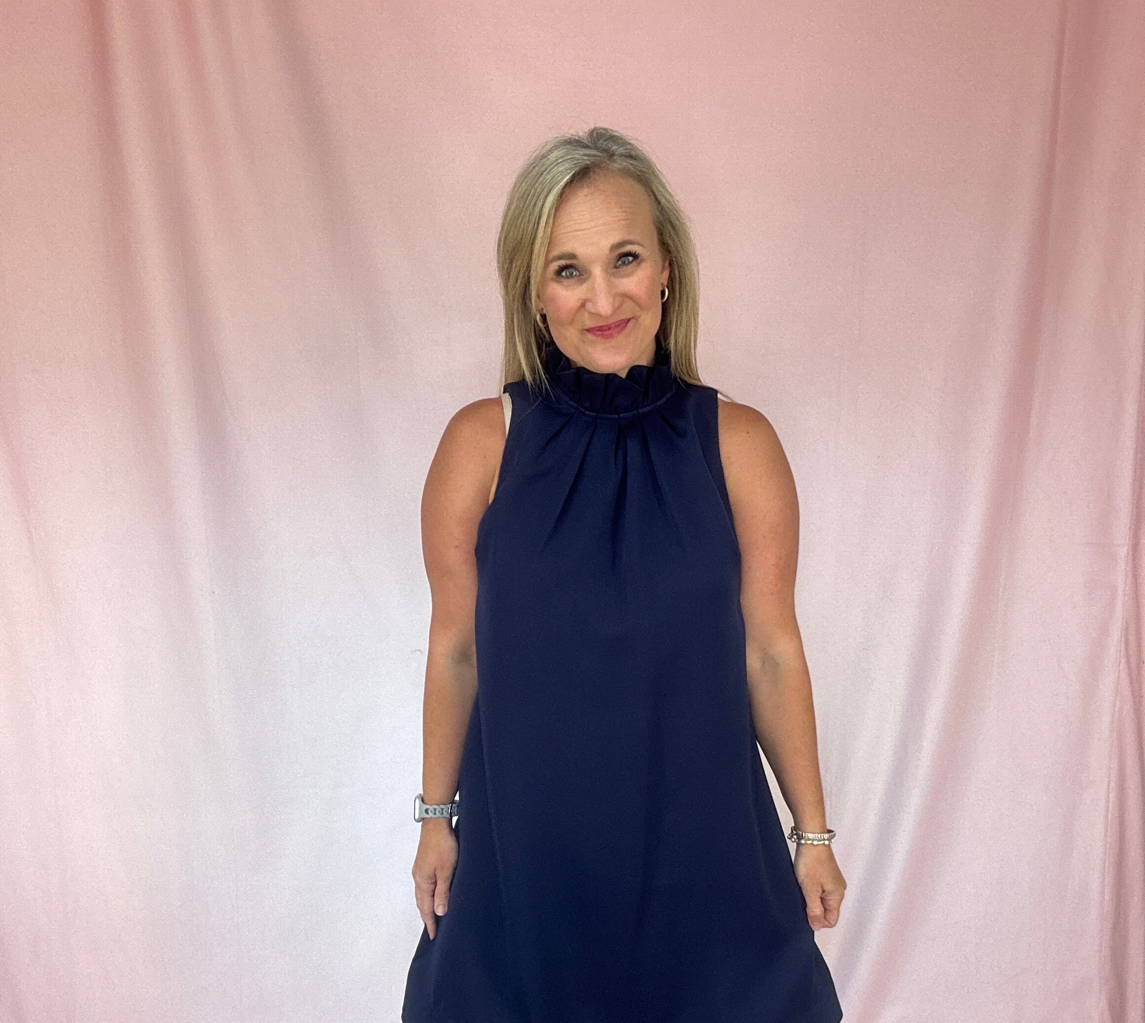 Navy is My Neutral Dress-Short Dresses-Podos Boutique, a Women's Fashion Boutique Located in Calera, AL