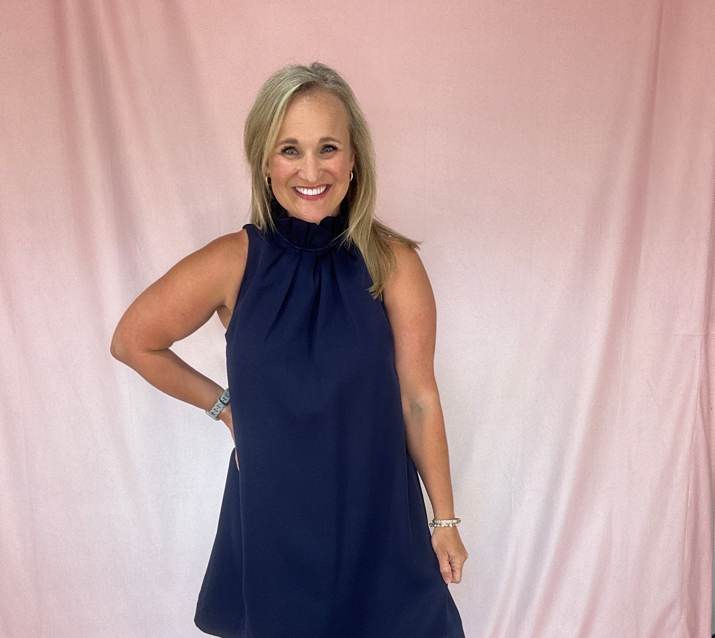 Navy is My Neutral Dress-Short Dresses-Podos Boutique, a Women's Fashion Boutique Located in Calera, AL