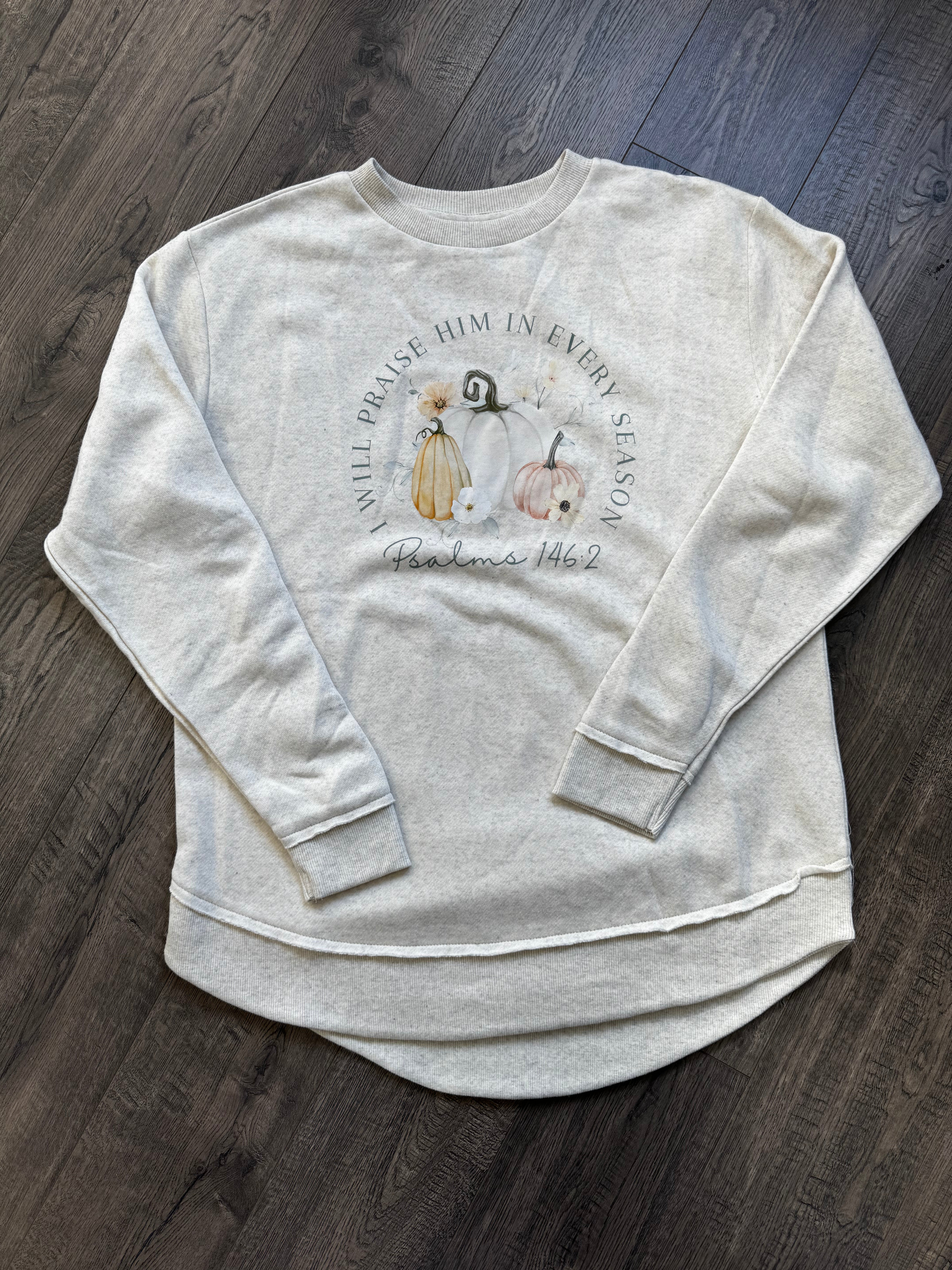 Podos Praise Sweatshirt-Graphic Sweatshirts-Podos Boutique, a Women's Fashion Boutique Located in Calera, AL