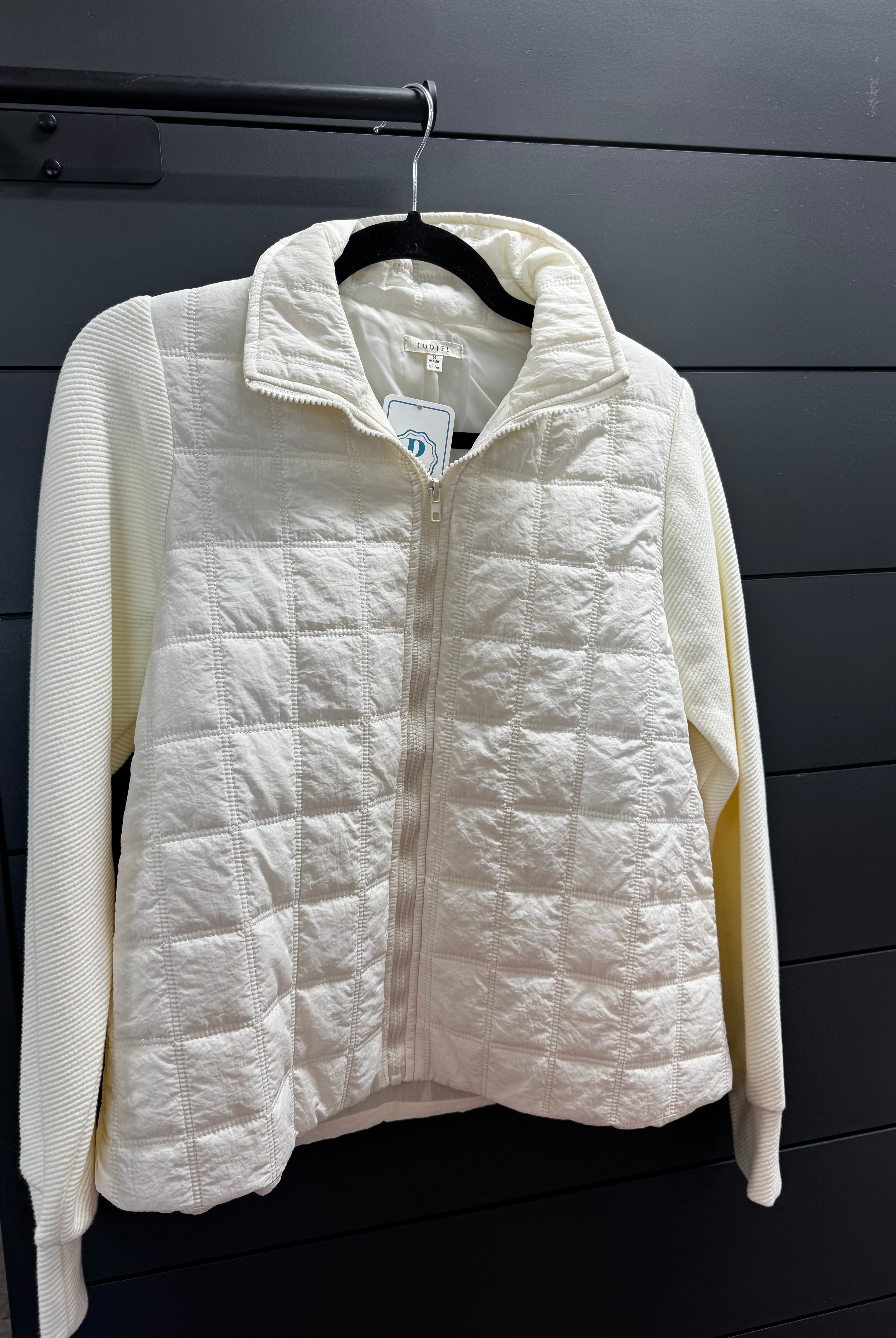 Mix It Up Jacket-Jackets-Podos Boutique, a Women's Fashion Boutique Located in Calera, AL