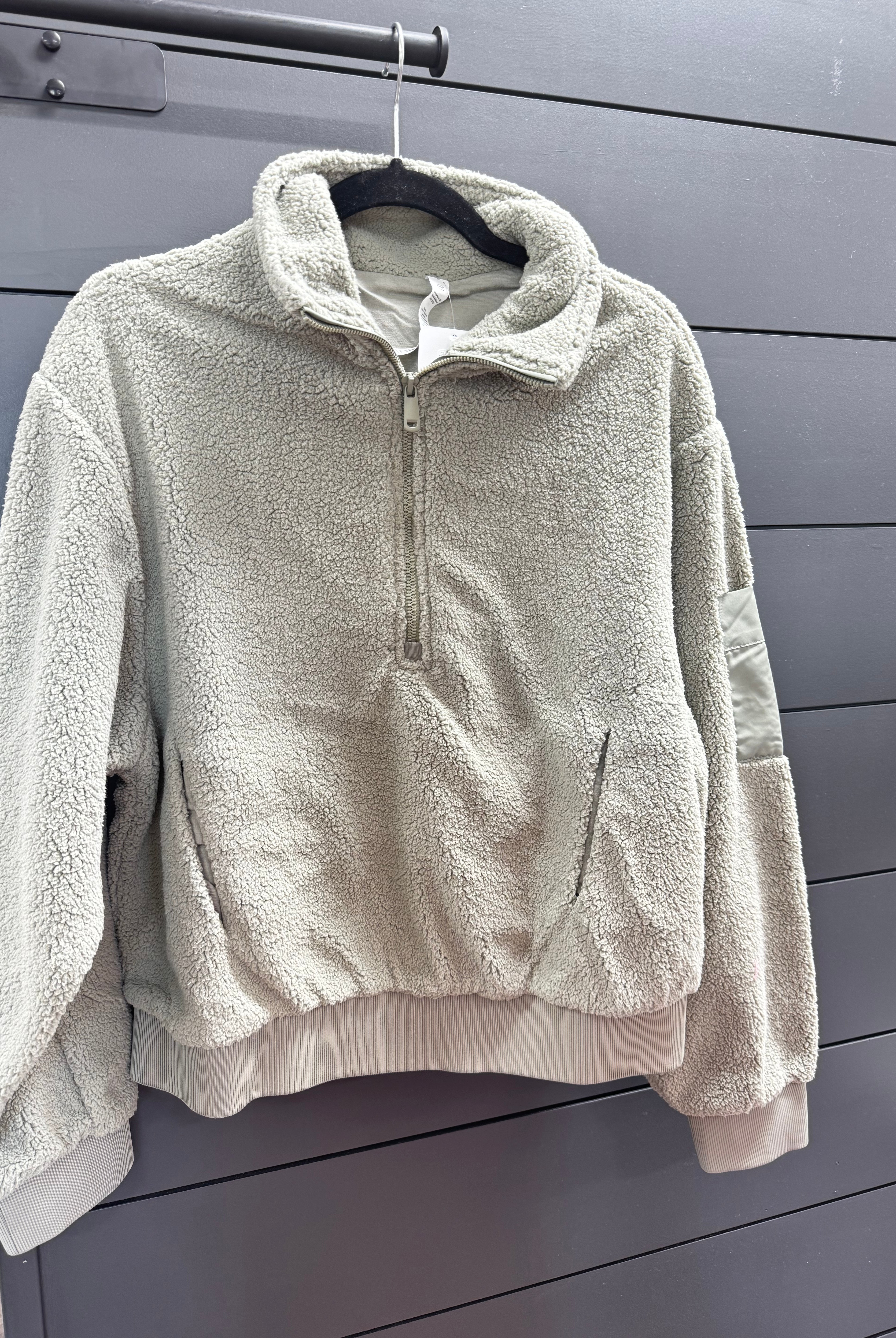 Rae Mode Sherpa Quarter Zip-Pullover-Podos Boutique, a Women's Fashion Boutique Located in Calera, AL