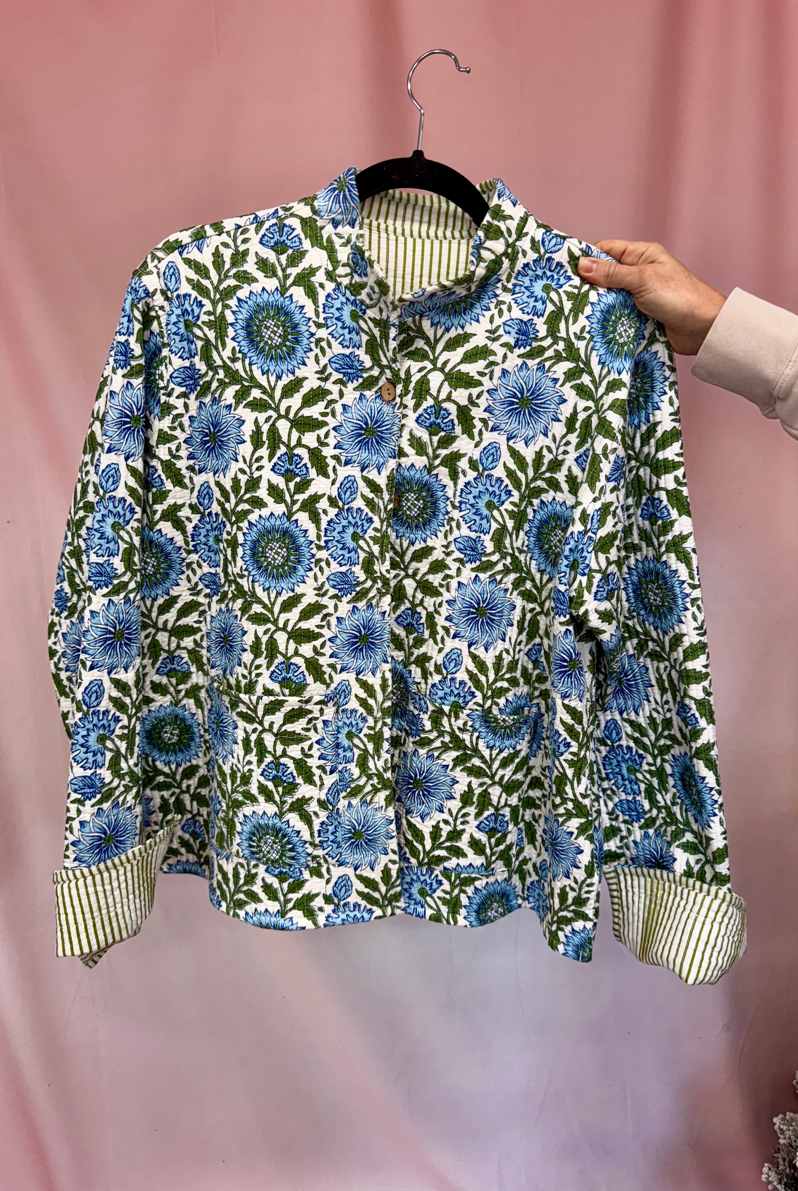 Quilted Jacket-Jackets-Podos Boutique, a Women's Fashion Boutique Located in Calera, AL