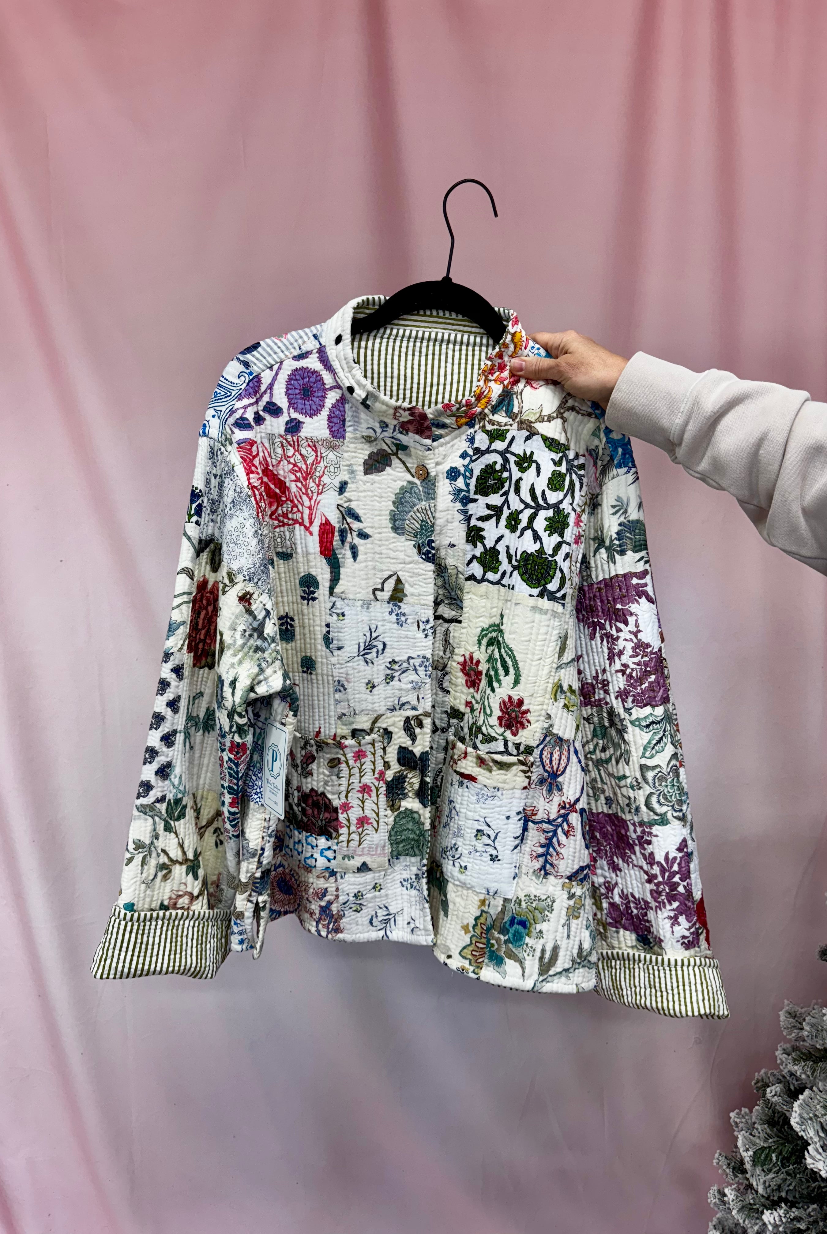 Quilted Jacket-Jackets-Podos Boutique, a Women's Fashion Boutique Located in Calera, AL