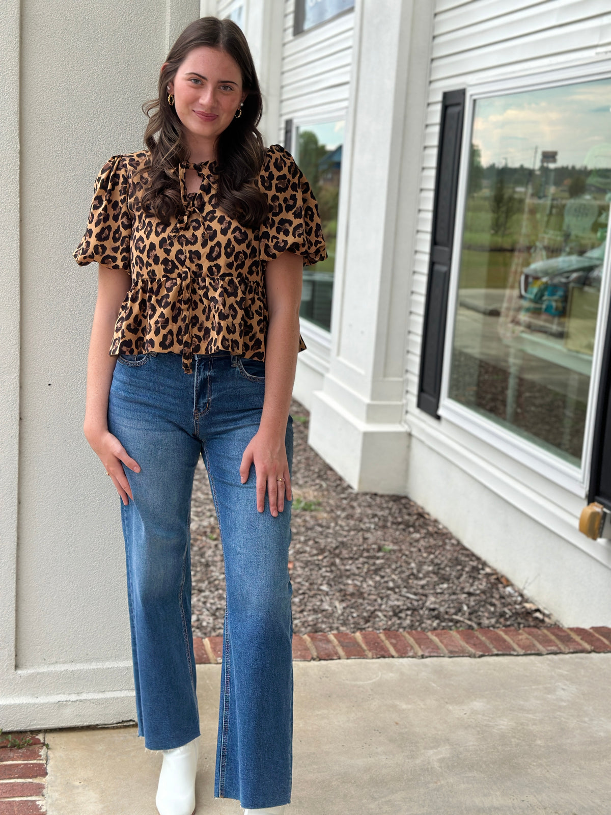 Leopard is My Favorite Color Top-Fashion Tops-Podos Boutique, a Women's Fashion Boutique Located in Calera, AL