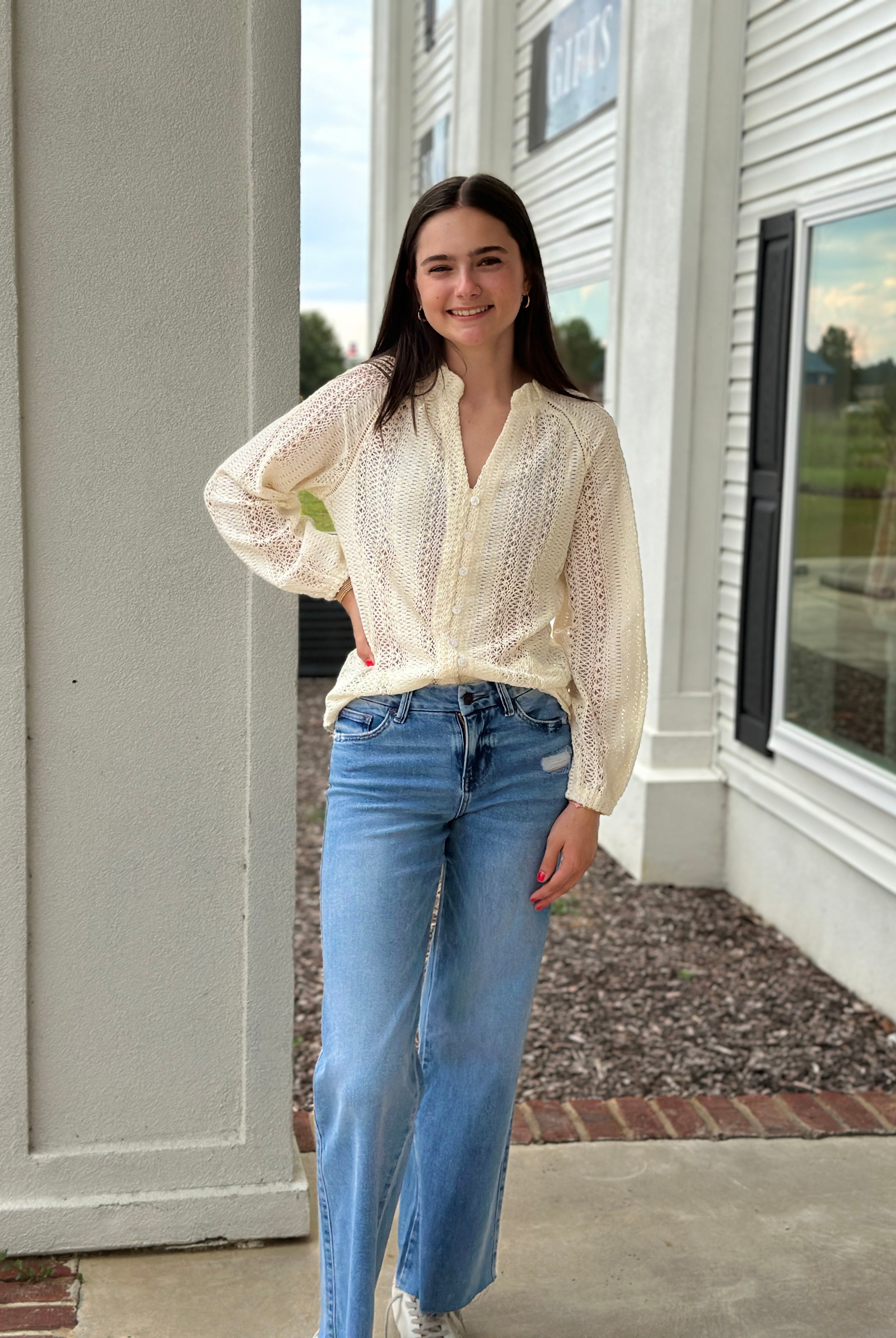 All About That Lace Top-Fashion Tops-Podos Boutique, a Women's Fashion Boutique Located in Calera, AL