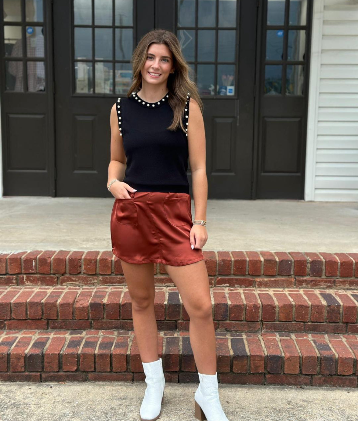 Autumn A-line-Skirts-Podos Boutique, a Women's Fashion Boutique Located in Calera, AL