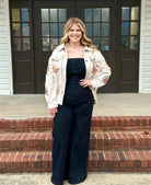 Denim Edge-Rompers & Jumpsuits-Podos Boutique, a Women's Fashion Boutique Located in Calera, AL