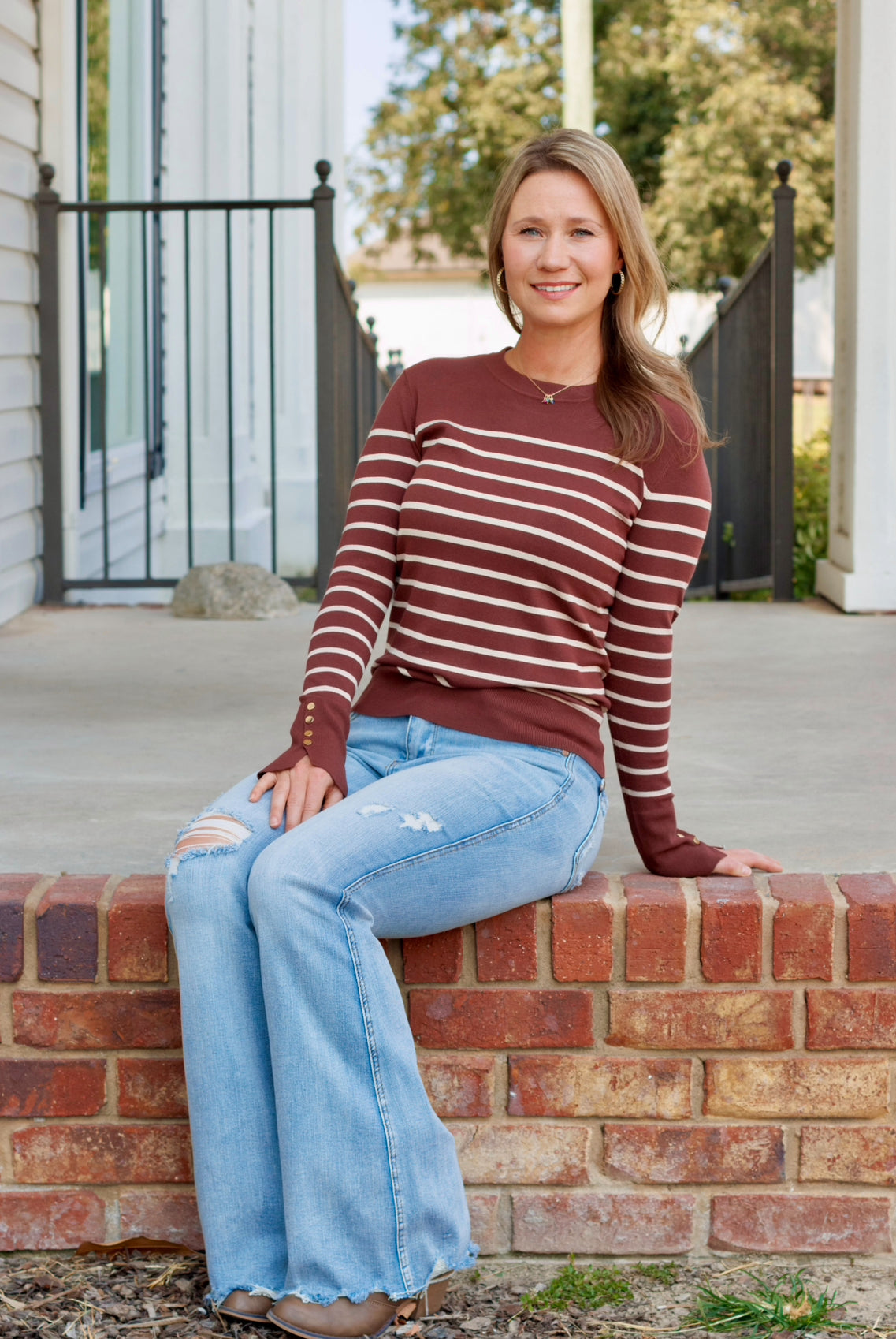 Maple & Spice-Fashion Tops-Podos Boutique, a Women's Fashion Boutique Located in Calera, AL