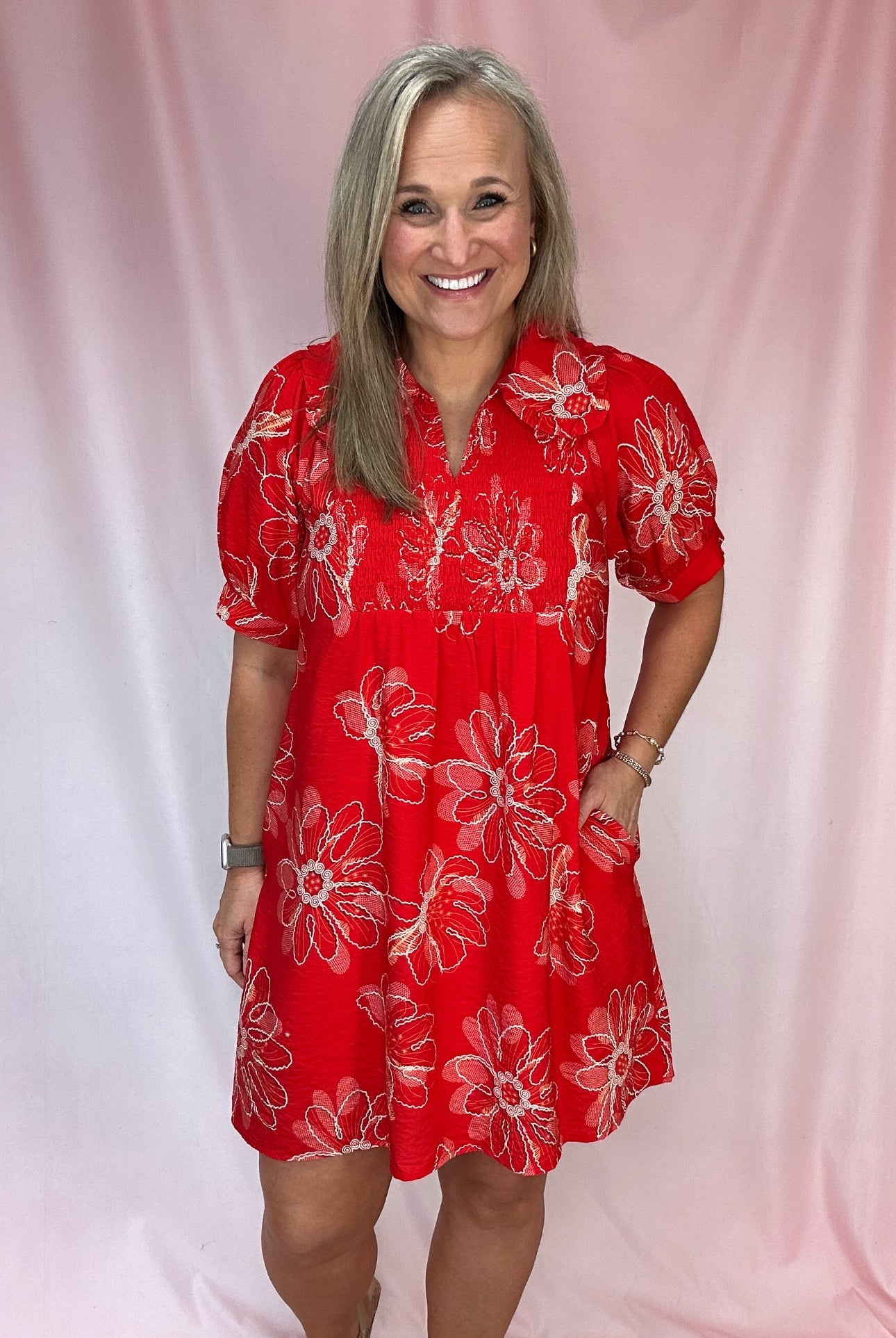 Be Bold Dress-Short Dresses-Podos Boutique, a Women's Fashion Boutique Located in Calera, AL