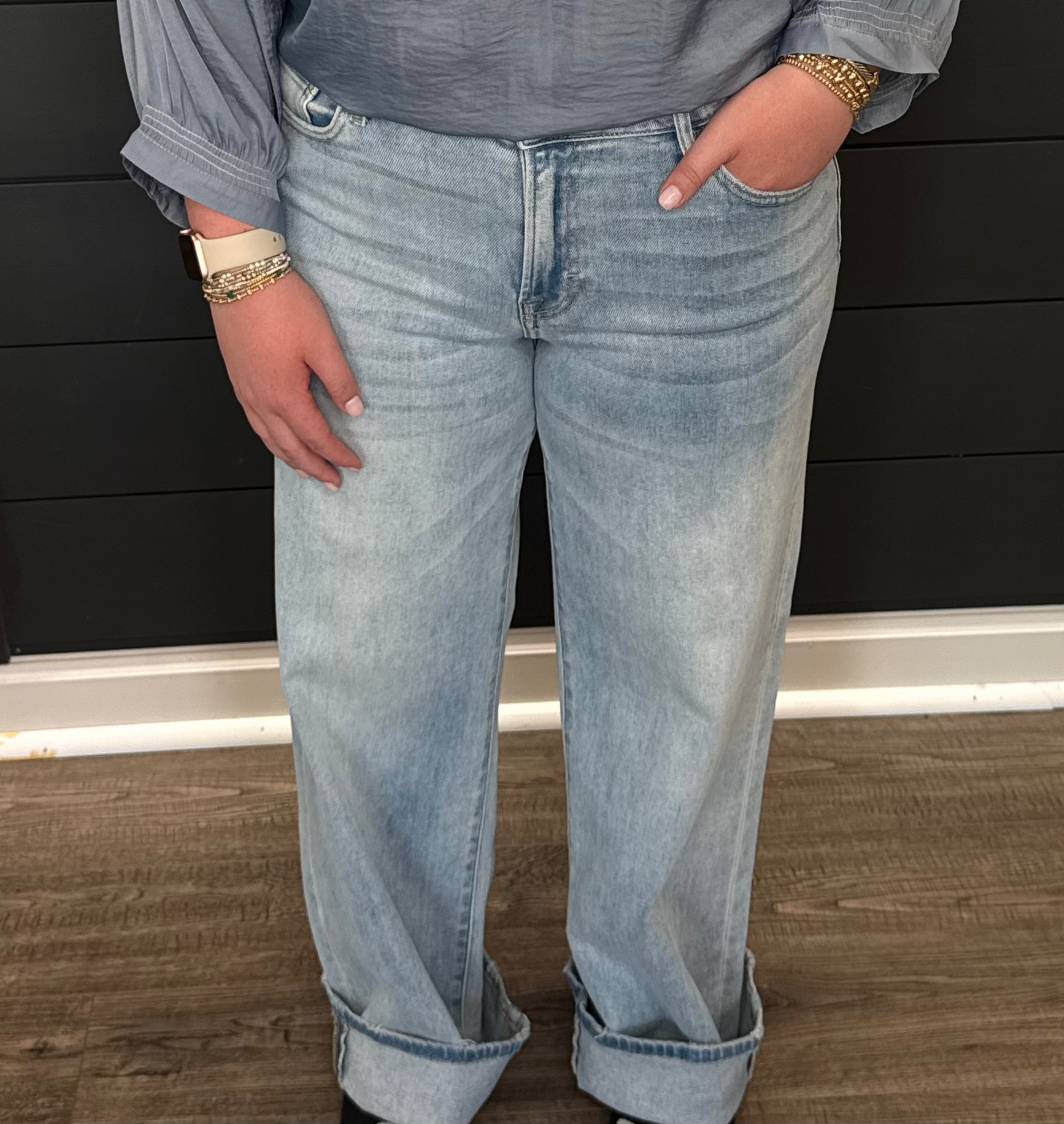 Hidden MR Dad Jeans-Jeans-Podos Boutique, a Women's Fashion Boutique Located in Calera, AL