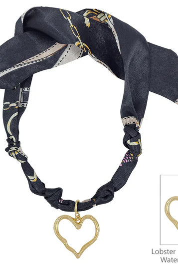 Knotted Scarf Necklace - 1 Charm-Jewelry-Podos Boutique, a Women's Fashion Boutique Located in Calera, AL