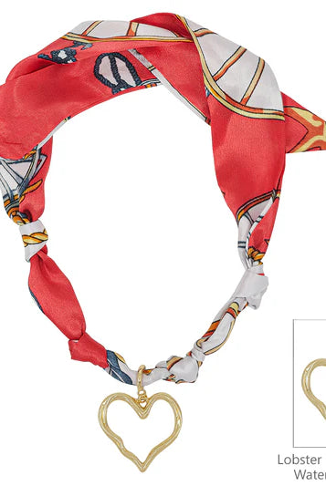 Knotted Scarf Necklace - 1 Charm-Jewelry-Podos Boutique, a Women's Fashion Boutique Located in Calera, AL