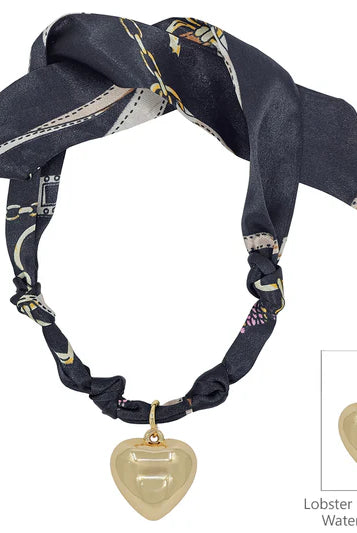 Knotted Scarf Necklace - 1 Charm-Jewelry-Podos Boutique, a Women's Fashion Boutique Located in Calera, AL