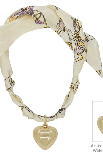 Knotted Scarf Necklace - 1 Charm-Jewelry-Podos Boutique, a Women's Fashion Boutique Located in Calera, AL