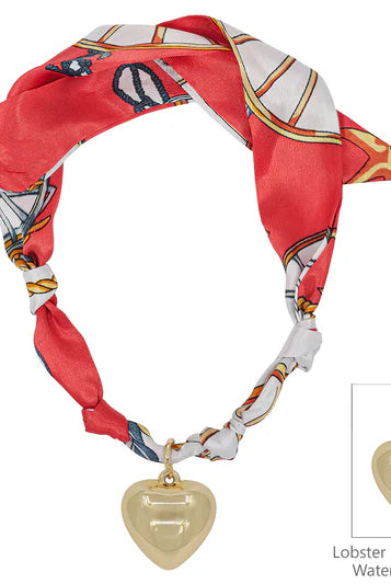 Knotted Scarf Necklace - 1 Charm-Jewelry-Podos Boutique, a Women's Fashion Boutique Located in Calera, AL