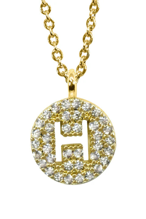 Maya J Love Letter Initial Necklace-Jewelry-Podos Boutique, a Women's Fashion Boutique Located in Calera, AL
