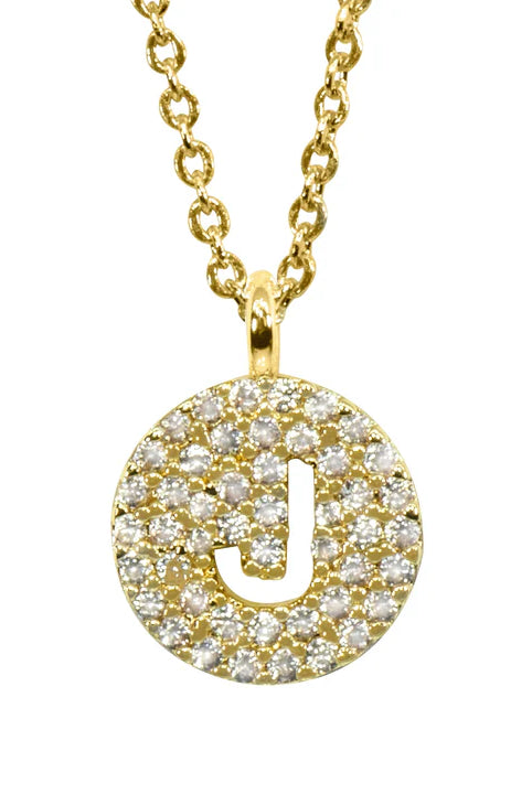 Maya J Love Letter Initial Necklace-Jewelry-Podos Boutique, a Women's Fashion Boutique Located in Calera, AL