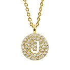 Maya J Love Letter Initial Necklace-Jewelry-Podos Boutique, a Women's Fashion Boutique Located in Calera, AL