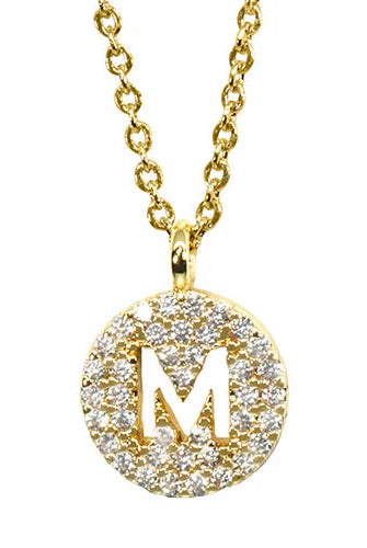 Maya J Love Letter Initial Necklace-Jewelry-Podos Boutique, a Women's Fashion Boutique Located in Calera, AL