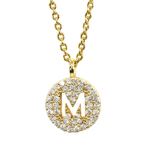 Maya J Love Letter Initial Necklace-Jewelry-Podos Boutique, a Women's Fashion Boutique Located in Calera, AL
