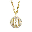 Maya J Love Letter Initial Necklace-Jewelry-Podos Boutique, a Women's Fashion Boutique Located in Calera, AL