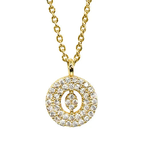 Maya J Love Letter Initial Necklace-Jewelry-Podos Boutique, a Women's Fashion Boutique Located in Calera, AL