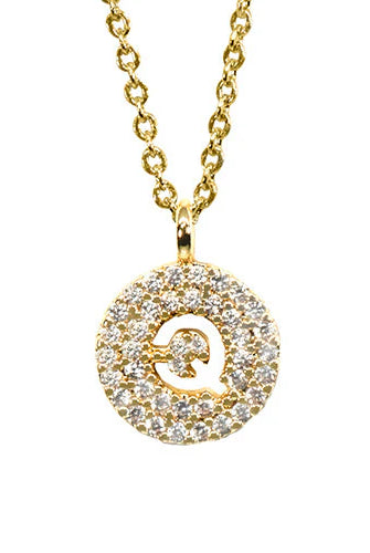 Maya J Love Letter Initial Necklace-Jewelry-Podos Boutique, a Women's Fashion Boutique Located in Calera, AL